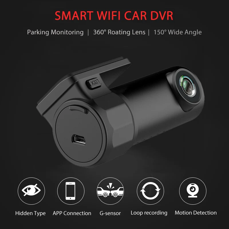 Maozua Мини WIFI Автомобильный видеорегистратор Dashcam цифровой регистратор приложение