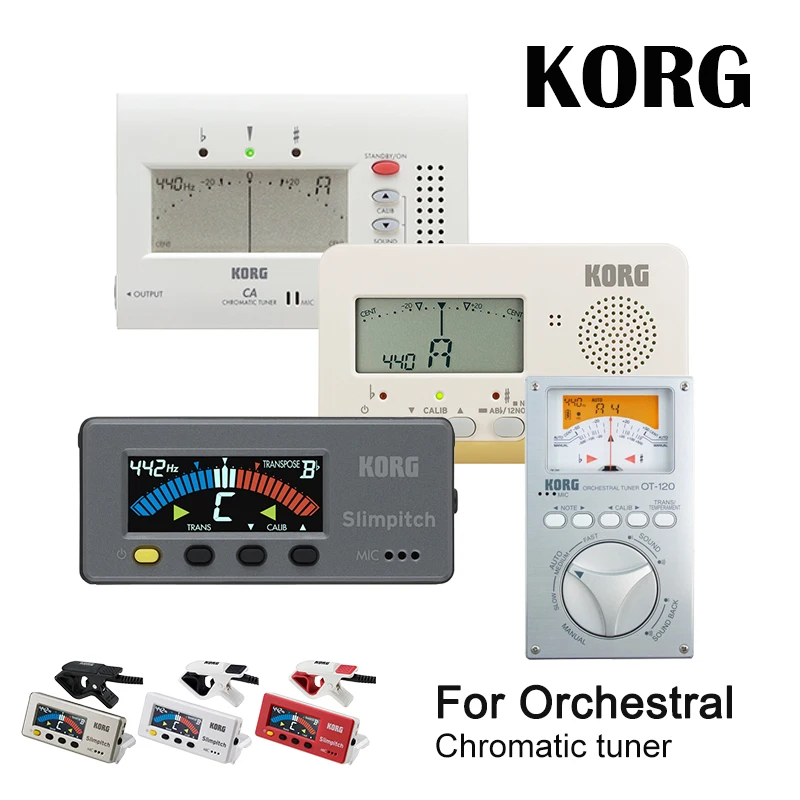 

Большой дисплей KORG CA2 CA50, автоматический хроматический тюнер, гитара/бас/саксофон/скрипка/тюнер для флейты, универсальный тюнер