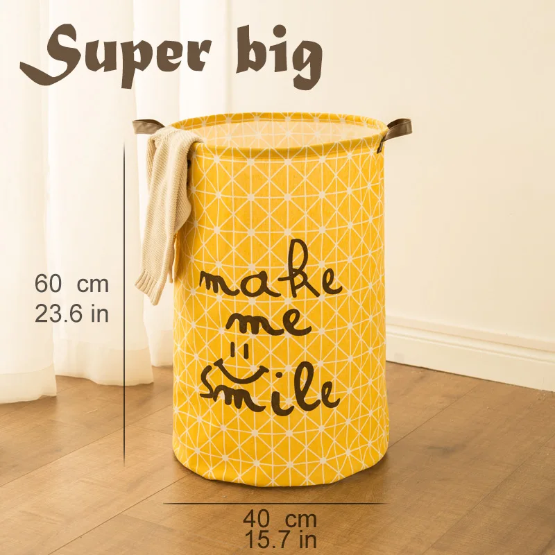 Yellow-super big Tyvek корзина для белья полотняная игрушка коробка для хранения с гибким шпоном коричневая бумажная сумка burlywood грязная одежда Органайзер корзина - Цвет: Yellow-super big