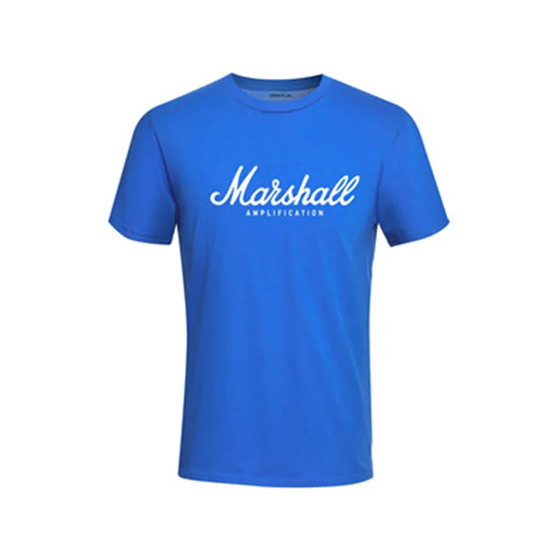 2019 New Marshall T Shirt Logo Amps Amplification Guitar Hero Hard Rock Cafe Music Muse Tops Tee Shirts For Men Fashion T-shirt | Мужская