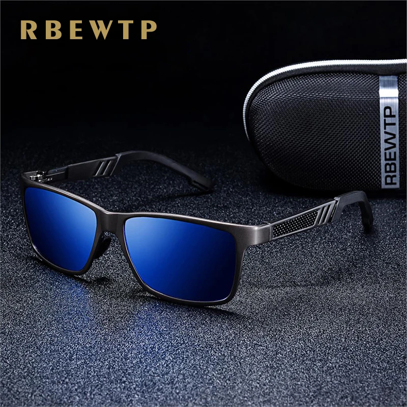 RBEWTP UV400 поляризованные солнцезащитные очки Брендовые алюминиевые магниевые