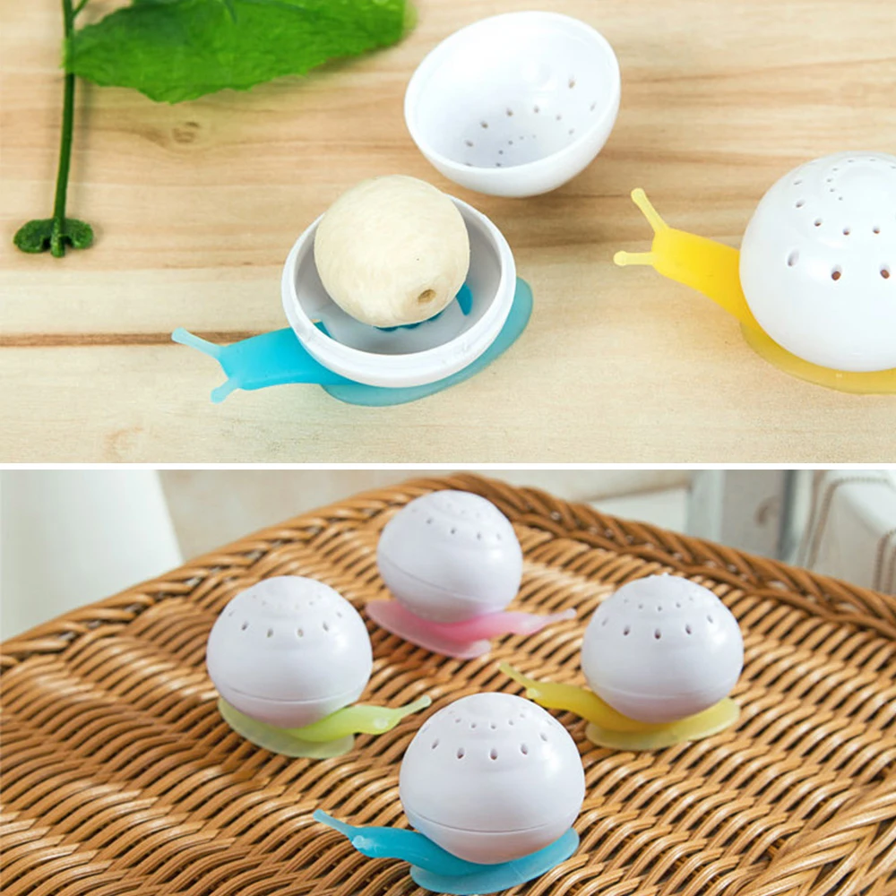1pcs Home Lasting Fragrance Sachets Fragrant Snail Shape with Suction Cup Household Merchandises for Car Toilet Bathroom