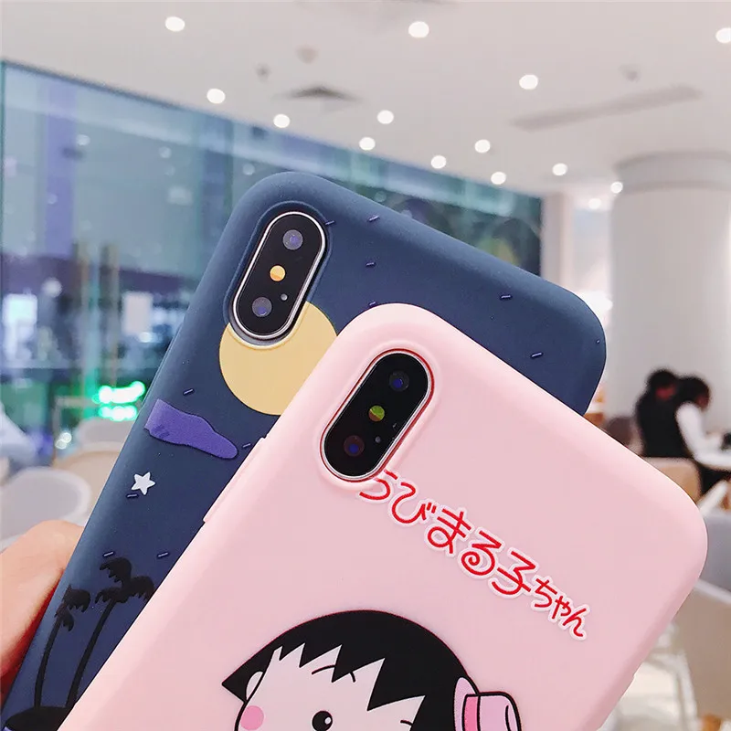 Чехол для iPhone XR XS MAX X 7 8 6 6s Plus мягкий силиконовый чехол в японском стиле