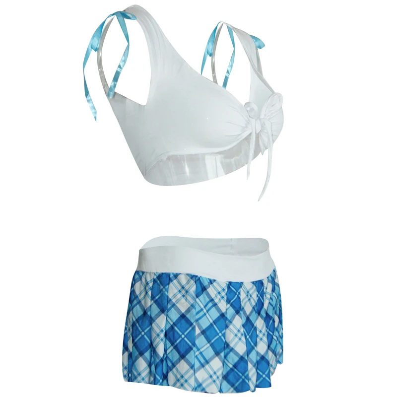 Сексуальный Школьный костюм для девочек чарлидинга на Хэллоуин сексуальный