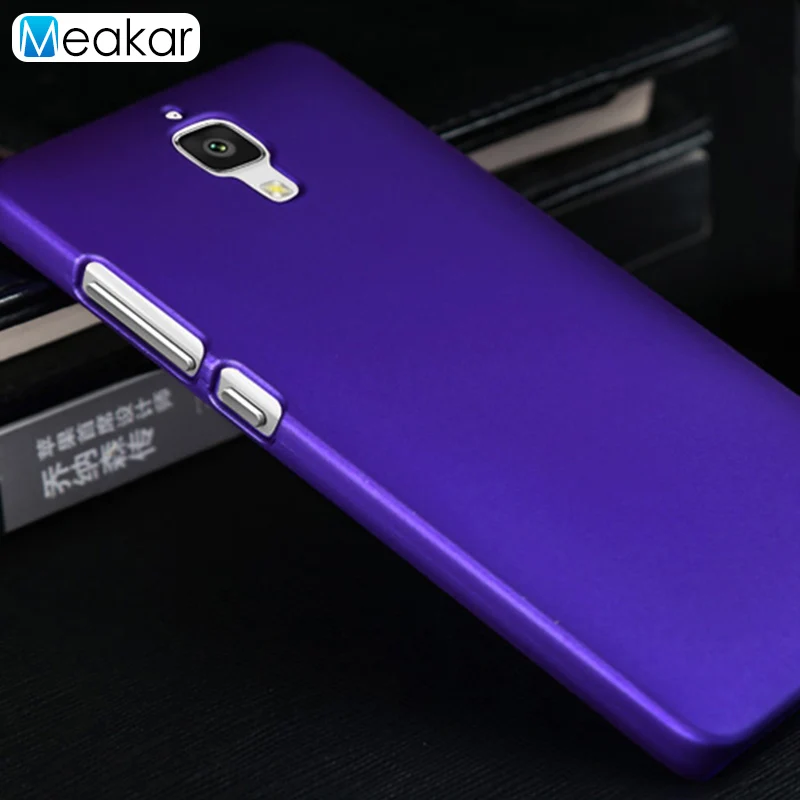 purple Матовый пластиковый чехол для Xiao mi 4 чехол для Xiao mi 4 mi 4 Lte чехол-лента на заднюю панель - Цвет: purple