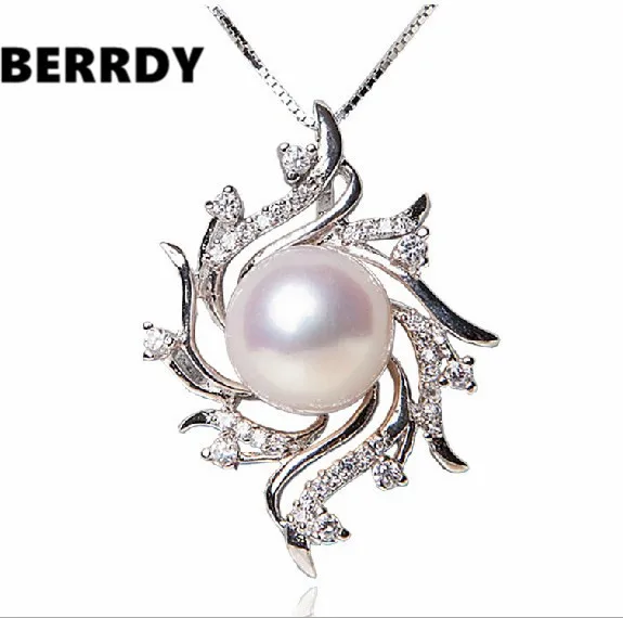 Лидер продаж дешевая модная подвеска с пресноводным жемчугом и цепочкой 11-12 мм