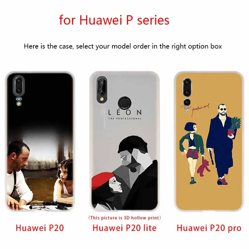 NAYIDA Leon Matilda чехол Натали силиконовый мягкий ТПУ для Huawei P40 P30 P20 Pro P10 P9 P8 Plus Lite 2017