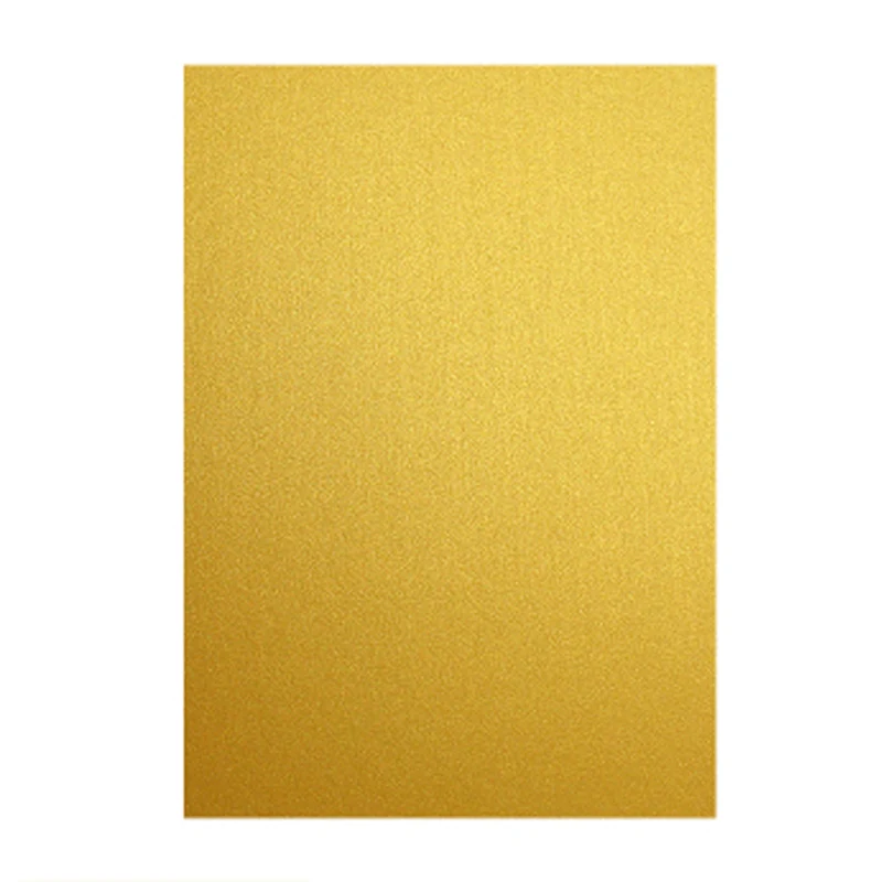 50 шт./лот A4 Размер 21*29,7 см 250gsm A5 жемчужная бумага двойная жемчужная бумага 11 цветов на выбор, DIY коробка подарочная упаковка - Цвет: gold yellow