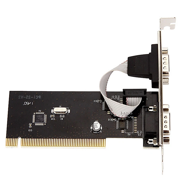 Новый 2 порта s Pci для Com 9Pin последовательный порт RS232 расширение переходника карты