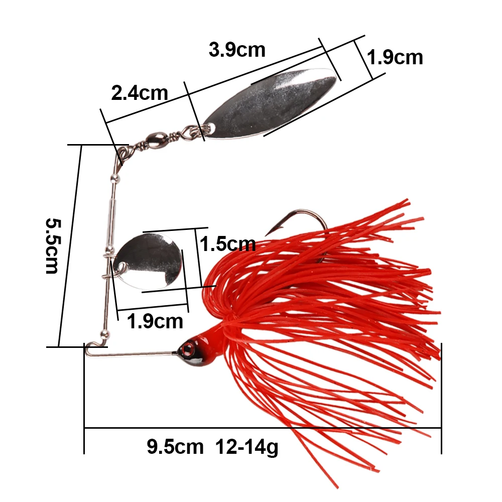 5 шт. понесенные вертушечная наживка приманка для рыбалки со свинцовым крюк Emerillon