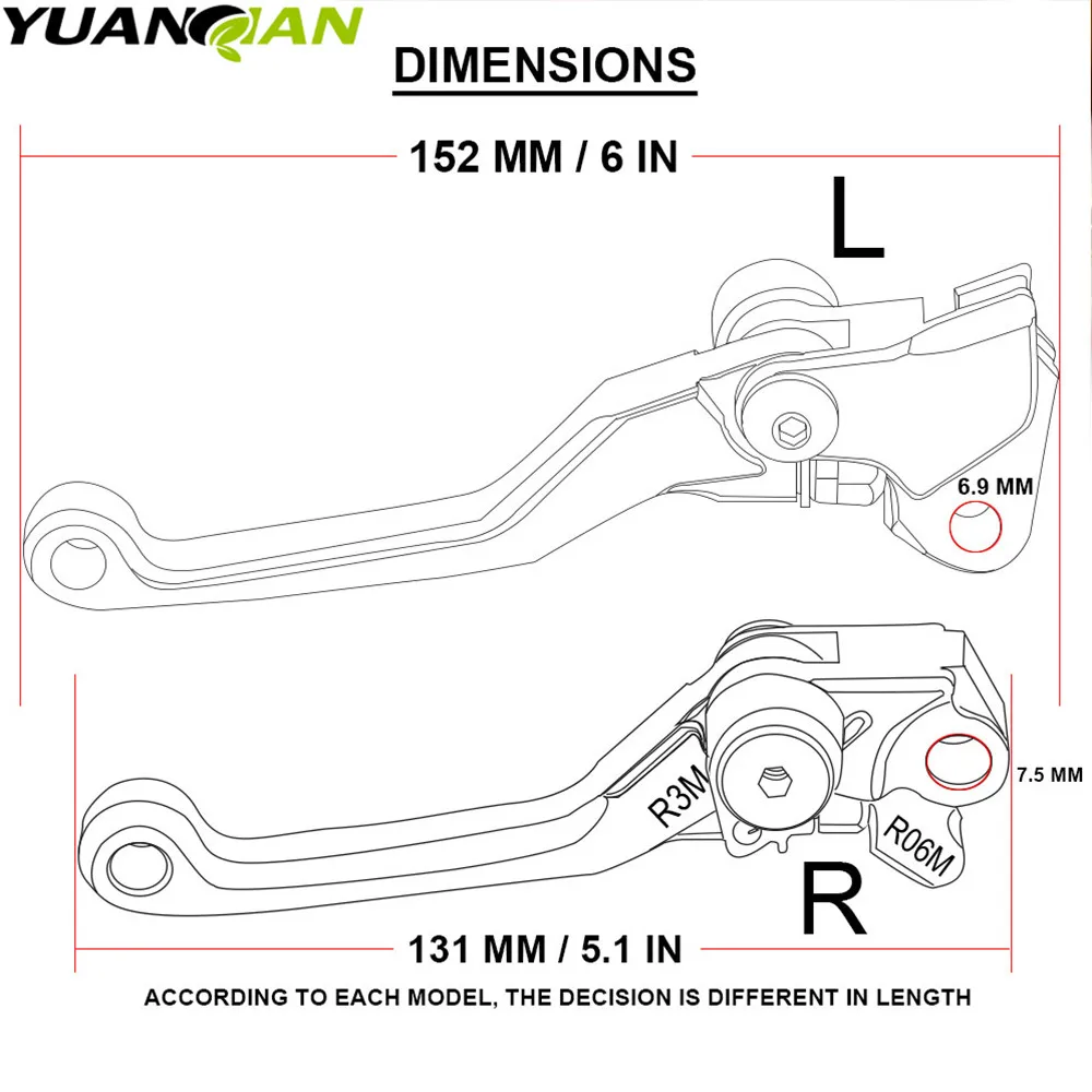 Мотокросс Dirt Bike тормозной рычаг сцепления для Honda CRF250X CRF250 X 2004-2016 2015 2014 2013 2012