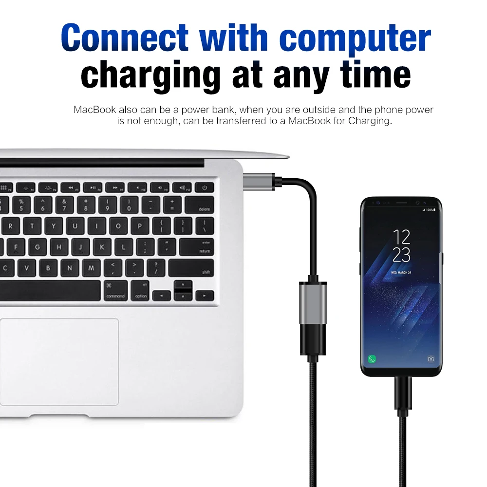 USB C OTG Кабель 2 0 3 1 адаптер type c для samsung galaxy s8 s9 HUAWEI P10 P20 mate10 pro Macbook 20 см | Электроника