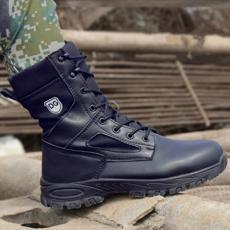 Мужские ботинки большого размера со стальным носком рабочая безопасная теплая