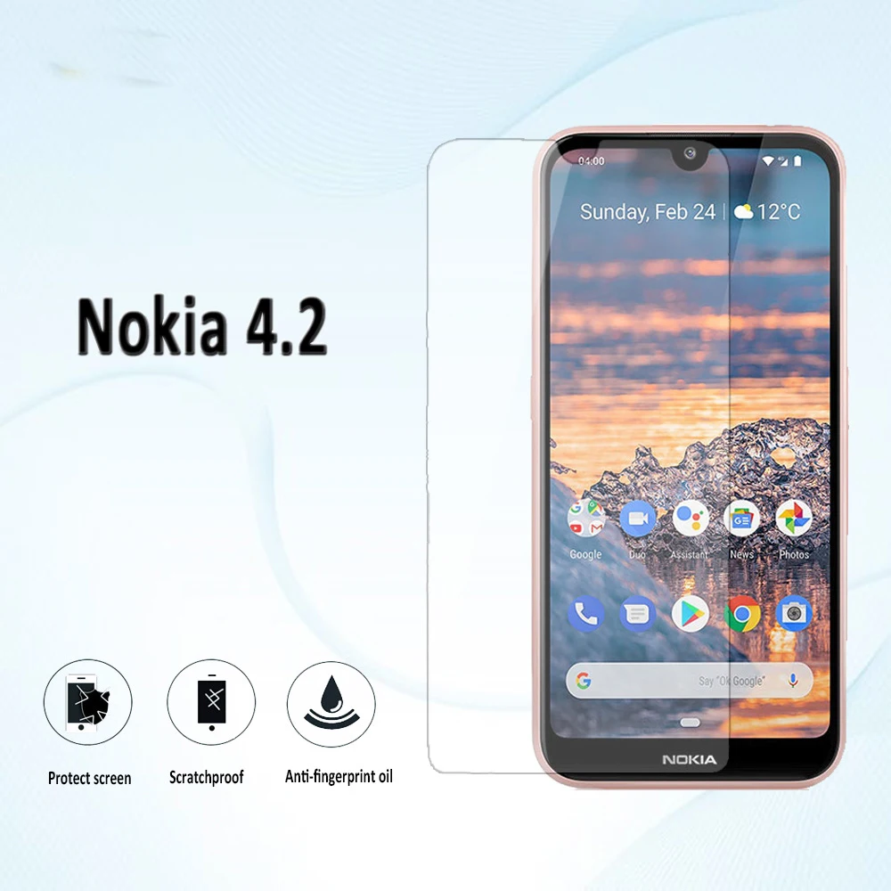 Смартфон 9H закаленное стекло для Nokia 4 2 5 71 &quotЗащитная пленка экрана Защитная