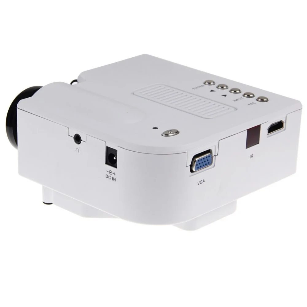 Uc28 портативный из светодиодов проектор кинотеатр пк и ноутбуков VGA / USB SD AV