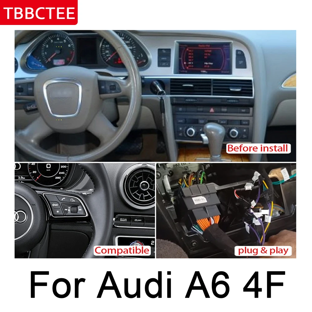 Для Audi A6 4F 2005 2006 2007 2008 2009 MMI автомобиль радио gps Android навигации AUX стерео Мультимедийный Плеер с сенсорным экраном