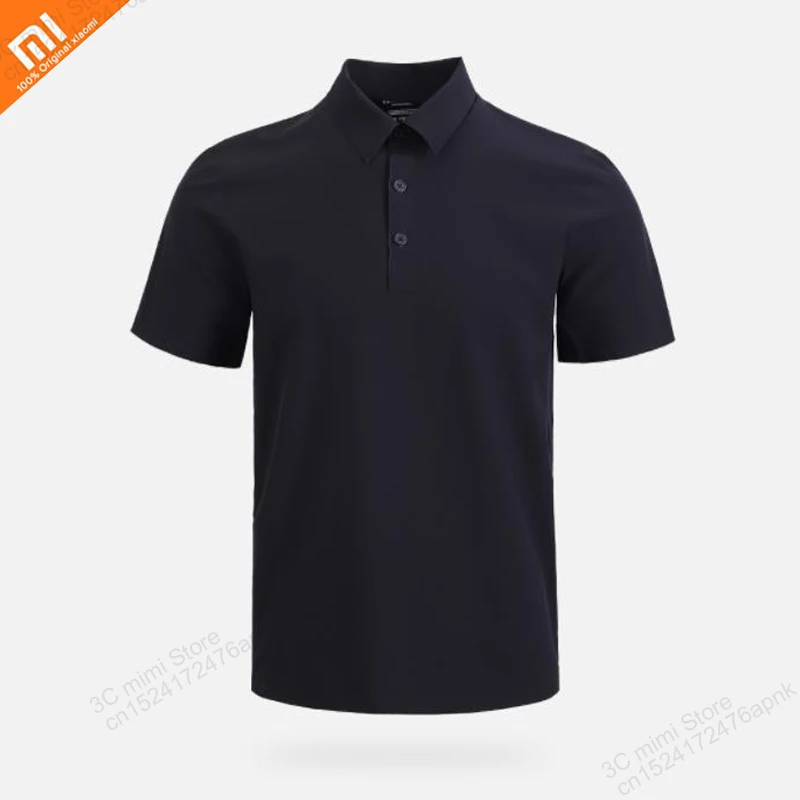 Xiaomi mijia Повседневная влагопоглощающая быстросохнущая рубашка Поло мужская рубашка Футболка тонкая модная с коротким рукавом умный дом