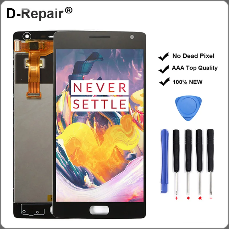 Черный для Oneplus Two 2 A2001 A2003 A2005 ЖК-дисплей Дисплей Сенсорный экран Digitizer Ассамблеи Запчасти для авто для Oneplus 2 Экран