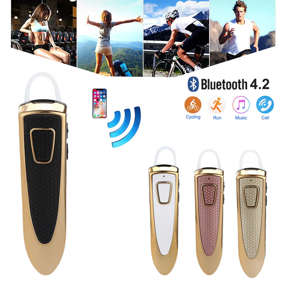 Мини Bluetooth наушник беспроводной стерео бассы Спорт Earhones беспроводные bluetooth