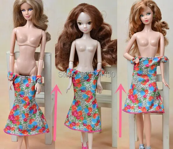 Новинка 2015 оригинальная цветная Цветочная юбка платье одежда наряд для куклы
