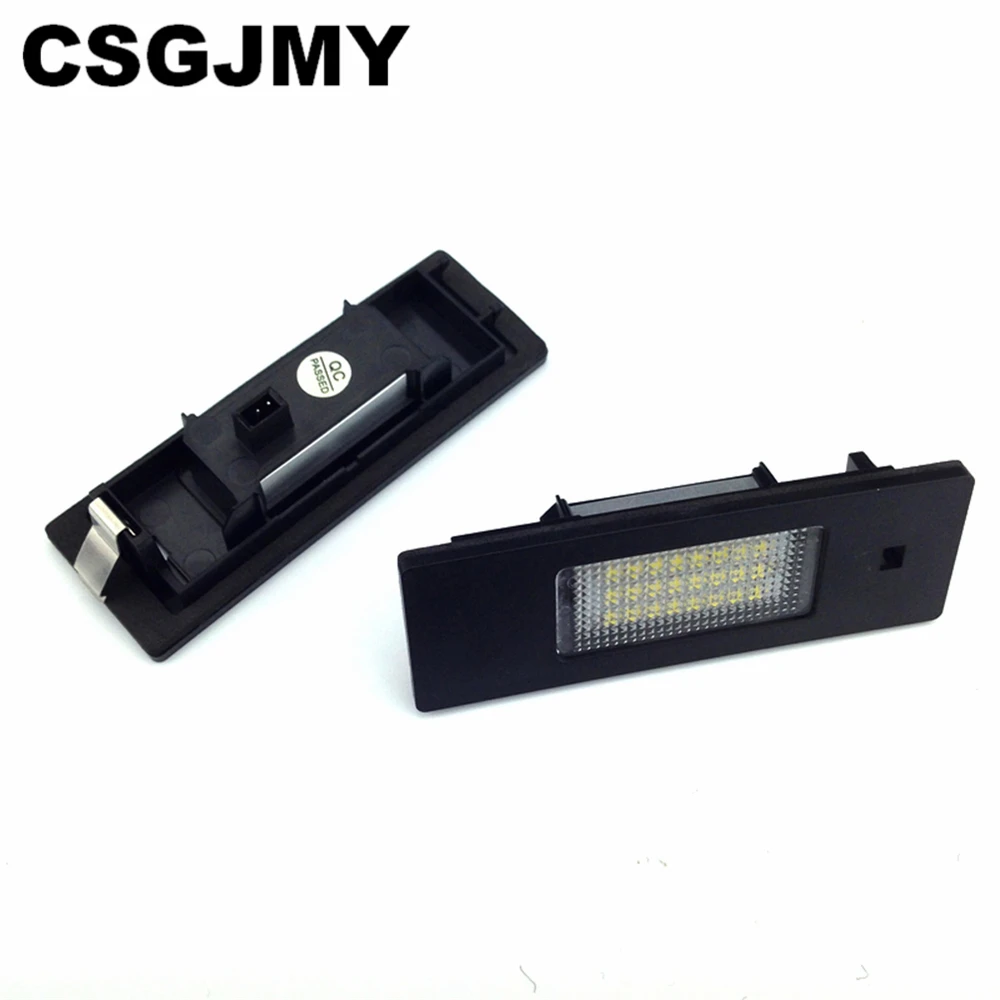 2 шт. без ошибок белый 12 В 24SMD светодиодный номерной знак свет Подходит для BMW 1