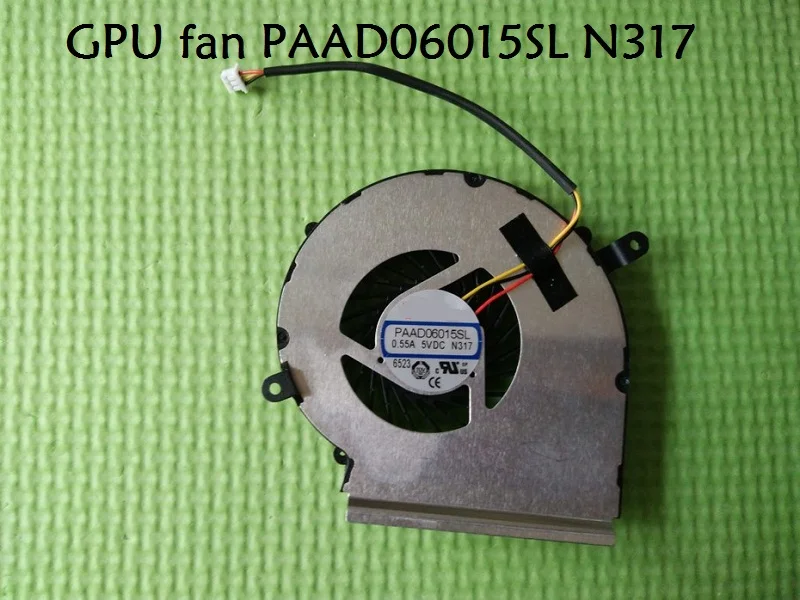 Ноутбук радиатора и вентилятор для MSI GE62 GE72 PE60 PE70 GL62 GL72 0.55A DC5V PAAD06015SL N303 N302 E322500063CA91 N317 N318 E32250073A87