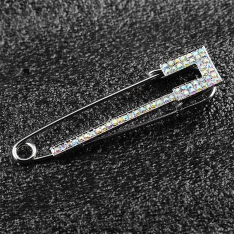 WKOUD Korean Fashion Personality Elegant Sweater Coat Scarf Big Pin Rhinestone Brooch Cute Wild Women Birthday Gift Jewelry | Украшения и