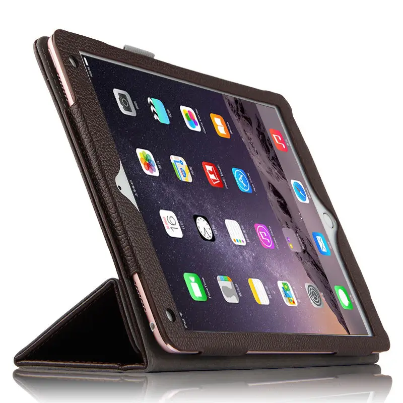 brown Чехол из воловьей кожи для Apple iPad Air, настоящий защитный смарт-чехол, кожаный чехол для планшета для iPad Air, 9,7 дюймов, iPad5, защитный чехол - Цвет: brown