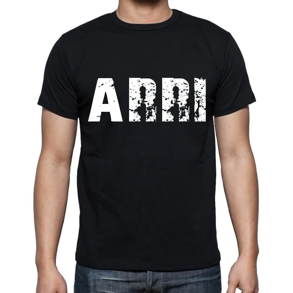 Arri T Shirt Homme Col Rond T-shirt Noir Cadeau Cool O-Neck Tops Summer Short Sleeves Cotton Fashion | Мужская одежда