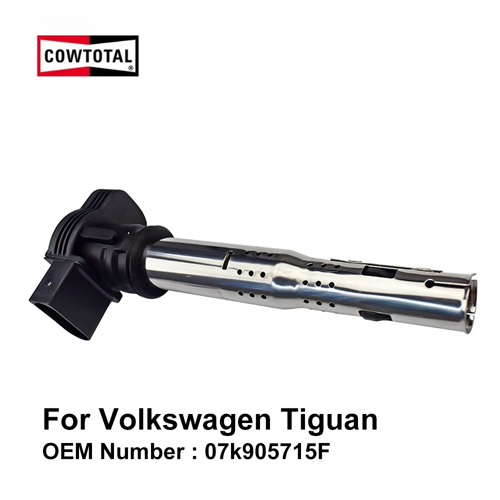 Cowtote Катушка зажигания для Volkswagen Tiguan Код двигателя CCZ CAW 2 0 T OEM 07k905715F (упаковка из