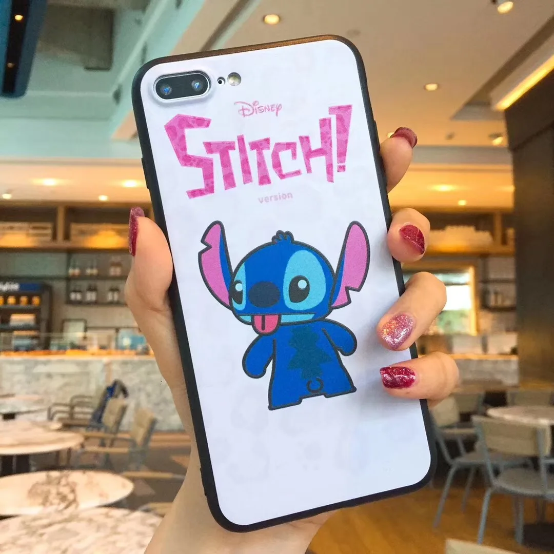 Cute Cartoon Stitch toy story Soft silicone cover for apple iphone X XS Max Xr 7 8 6 s Plus Three-eyed alien Phone Case Coque |
