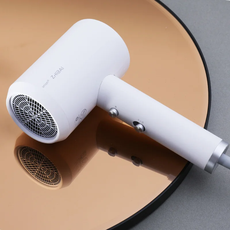 Оригинальный Xiaomi Zhibai Анион Фен Мини Портативный 1800 Вт Быстросохнущий свет Mi фен