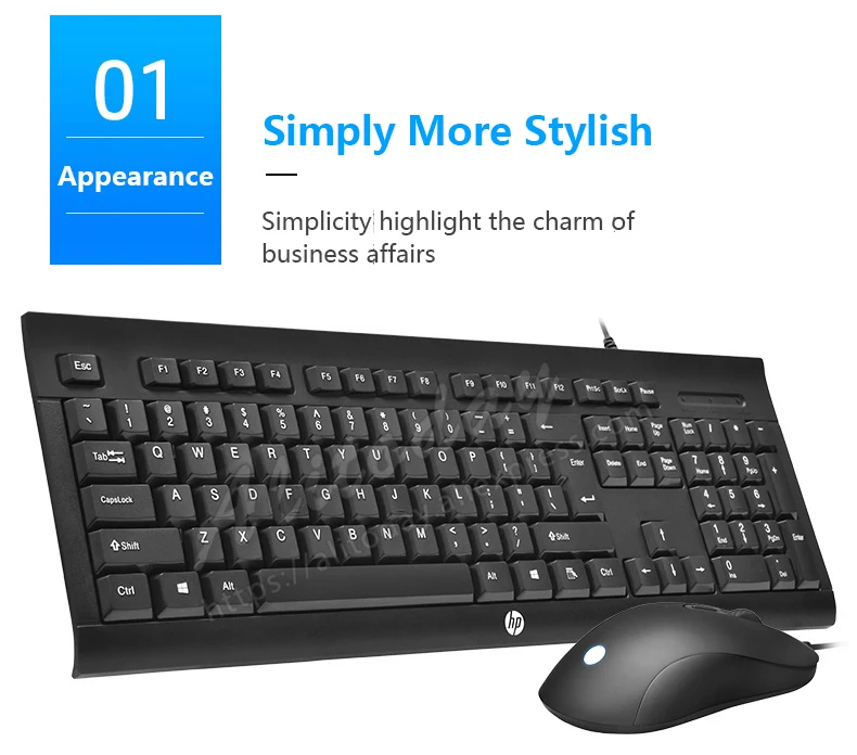 Hp KM100 Проводная клавиатура мышь комбинированная английская клавиатура Lap Top Gamer Оптическая Эргономика