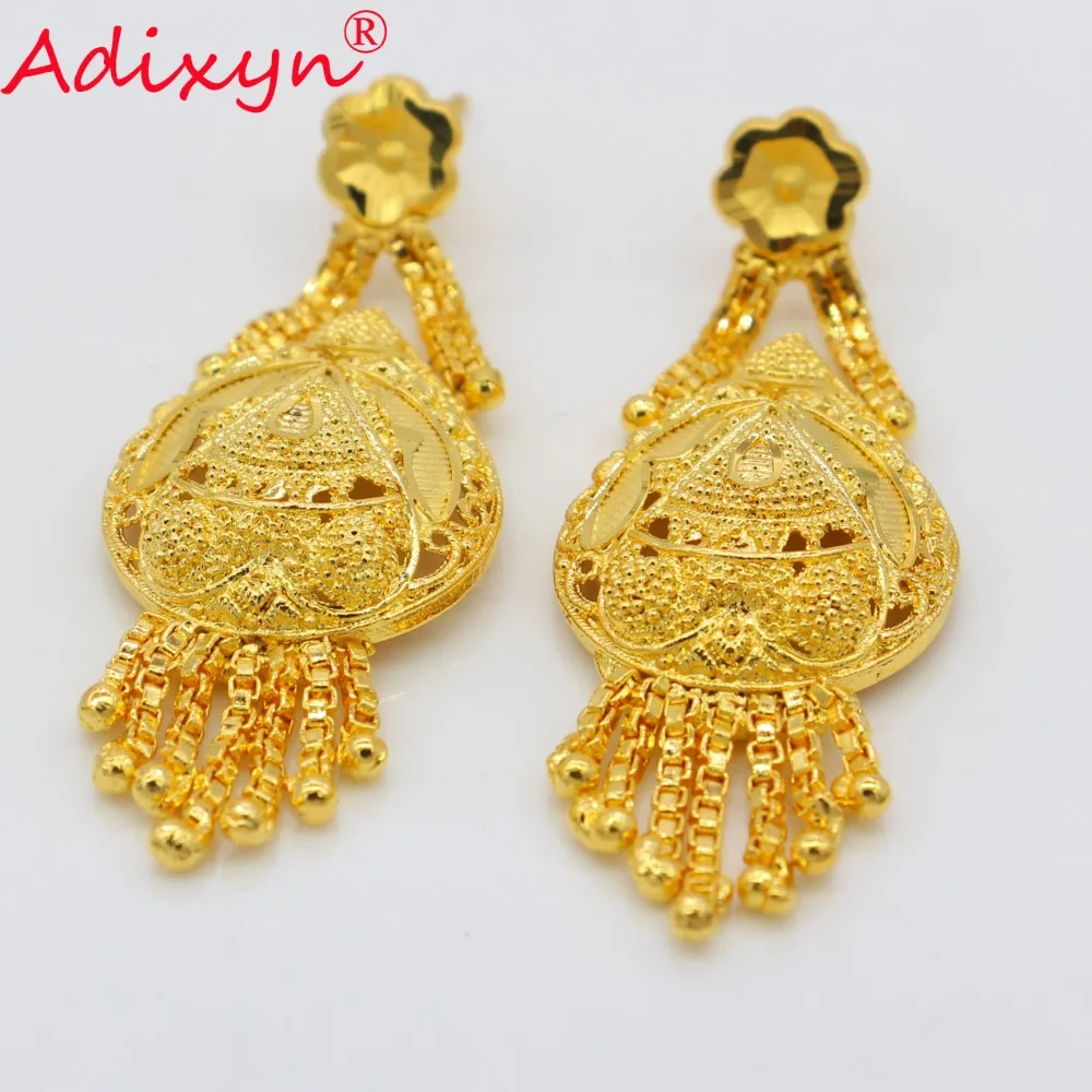 Серьги с кисточками Adixyn модные украшения для женщин/девушек золотого