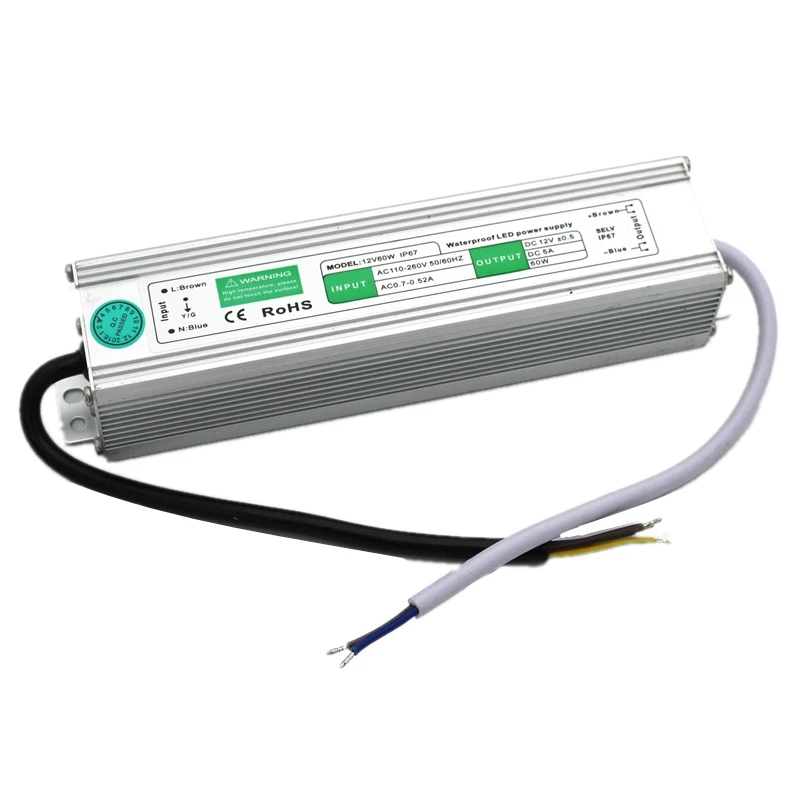 DC12V источник питания 10 Вт/15 Вт/20 Вт/25 Вт/30 Вт/45 Вт/50 Вт/60 Вт/80 Вт светодиодный