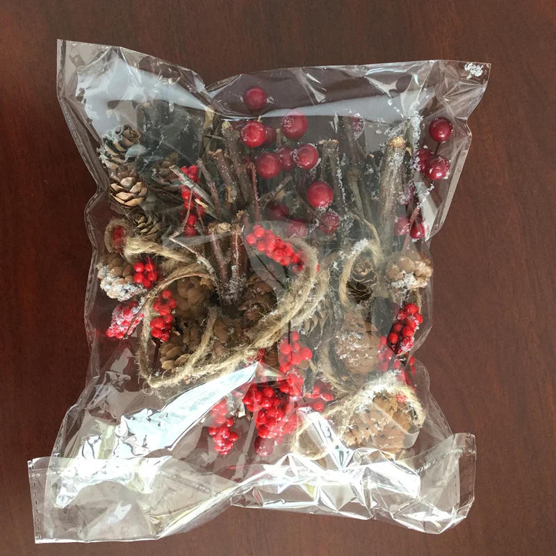 Новогодняя гирлянда из сосны и мороза 2 м|Искусственные сухие цветы| |