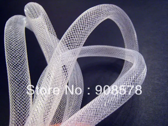 Белая (Crin) труба Crin для аксессуаров волос (16 мм в ширину) 60 ярдов|crinoline tube|horsehair