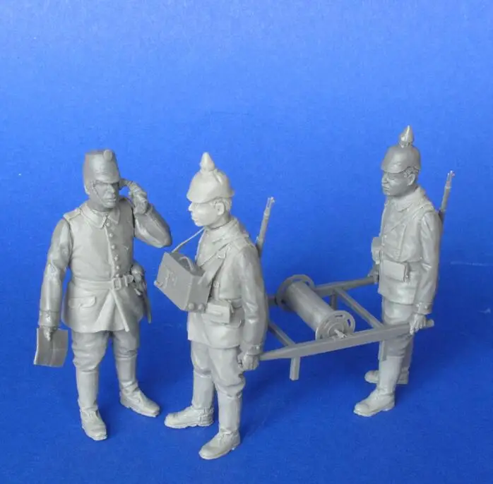 Неокрашенная группа связи с рисунком из смолы в масштабе 1/35|Наборы для сборки