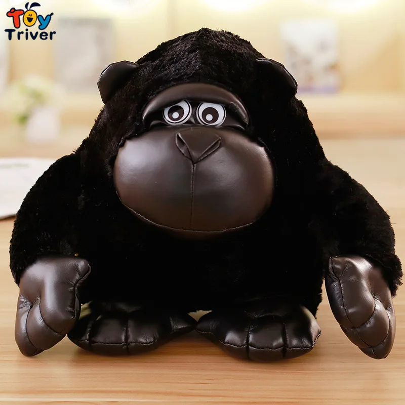 Kawaii Reallife Black Gorillas Chimpanzees Orangutan Monkey Plush Toys Stuffed Animal Doll Girls Kids Children Gift Room Decor | Игрушки и