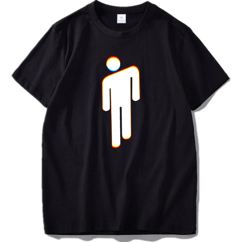 Billie Eilish/футболка, все, что я хотел, поп-певица, одежда, крутая черная, Camiseta, хлопок, футболка, Молодежная, унисекс, европейский размер - Цвет: Black 8