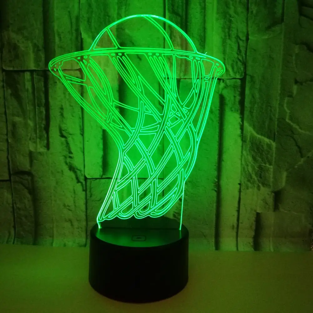 Basketball 3D LED Desk Table Lamp Home Party Decor 7 Colors Changing Night Light Bedside Sleep Lighting Children Best Gift | Лампы и