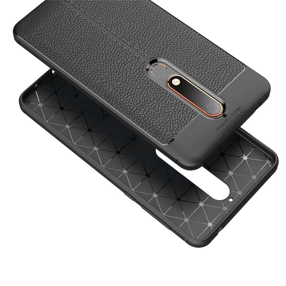 Lenuo чехол для Nokia 6 2018 взрывозащищенные ТПУ мягкий мобильный телефон (2018) dermatoglyph