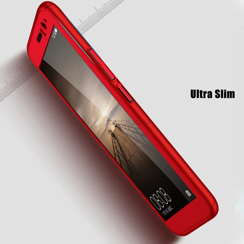 Роскошный чехол COQUEN для Honor 9 Lite 360 полностью защищающий стеклянные чехлы