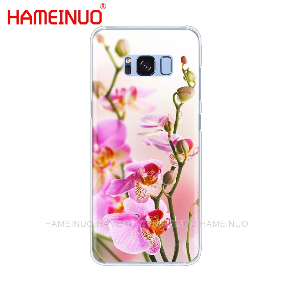 HAMEINUO цветы орхидеи красочный чехол для сотового телефона Samsung Galaxy S9 S7 edge PLUS S8 S6 S5 S4