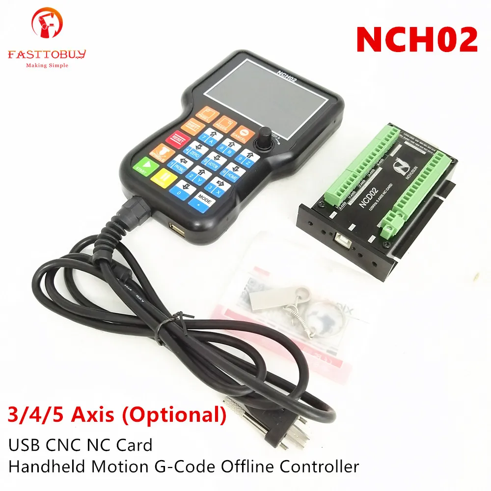 Автономный контроллер NCH02 + USB 3/4/5 оси ЧПУ карта ручной движения G плата