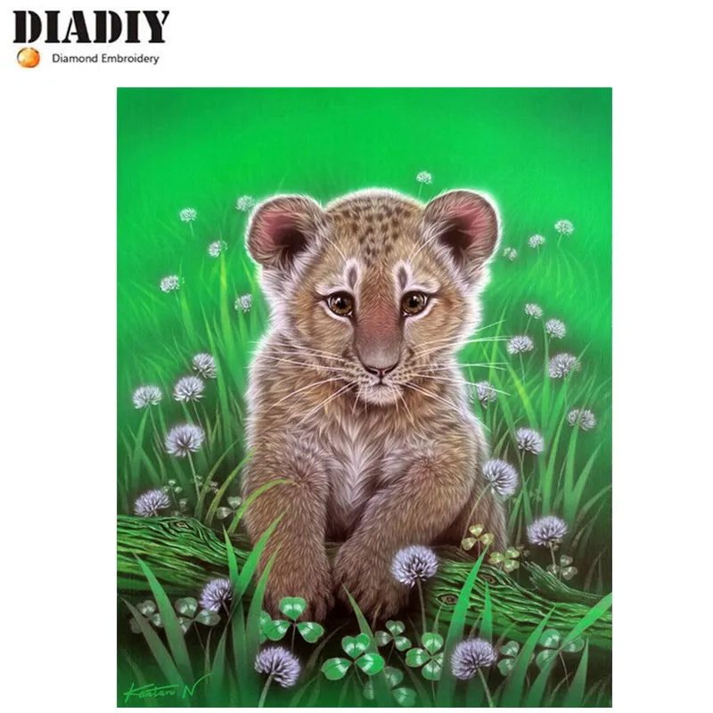 Diy 5d алмазная картина вышивка крестиком из смолы Алмазная тигра набор детской
