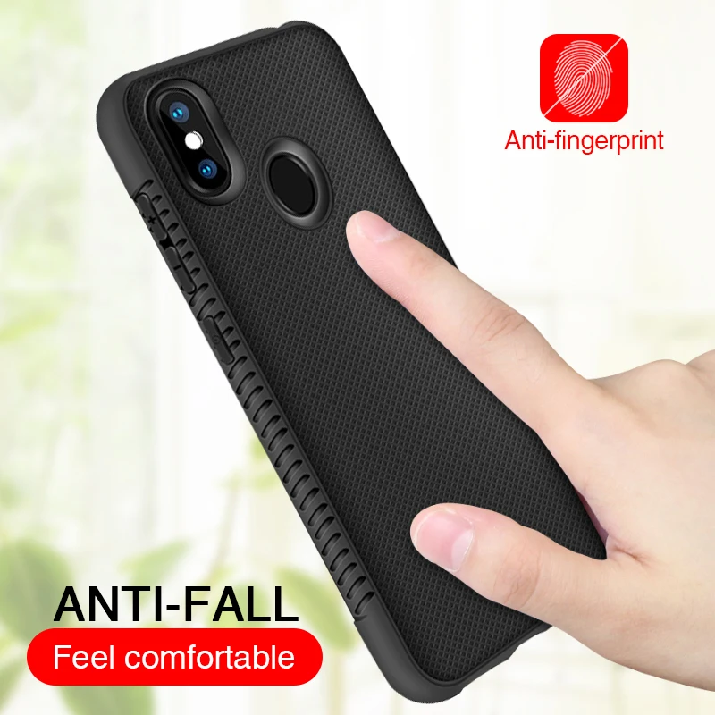Black Чехол для Redmi Note5 6 Pro Note7 Pro 4A 5A 6A S2 6 6 Pro 4X5 Plus из углеродного волокна ТПУ противоударный защитный чехол для телефона - Цвет: Black