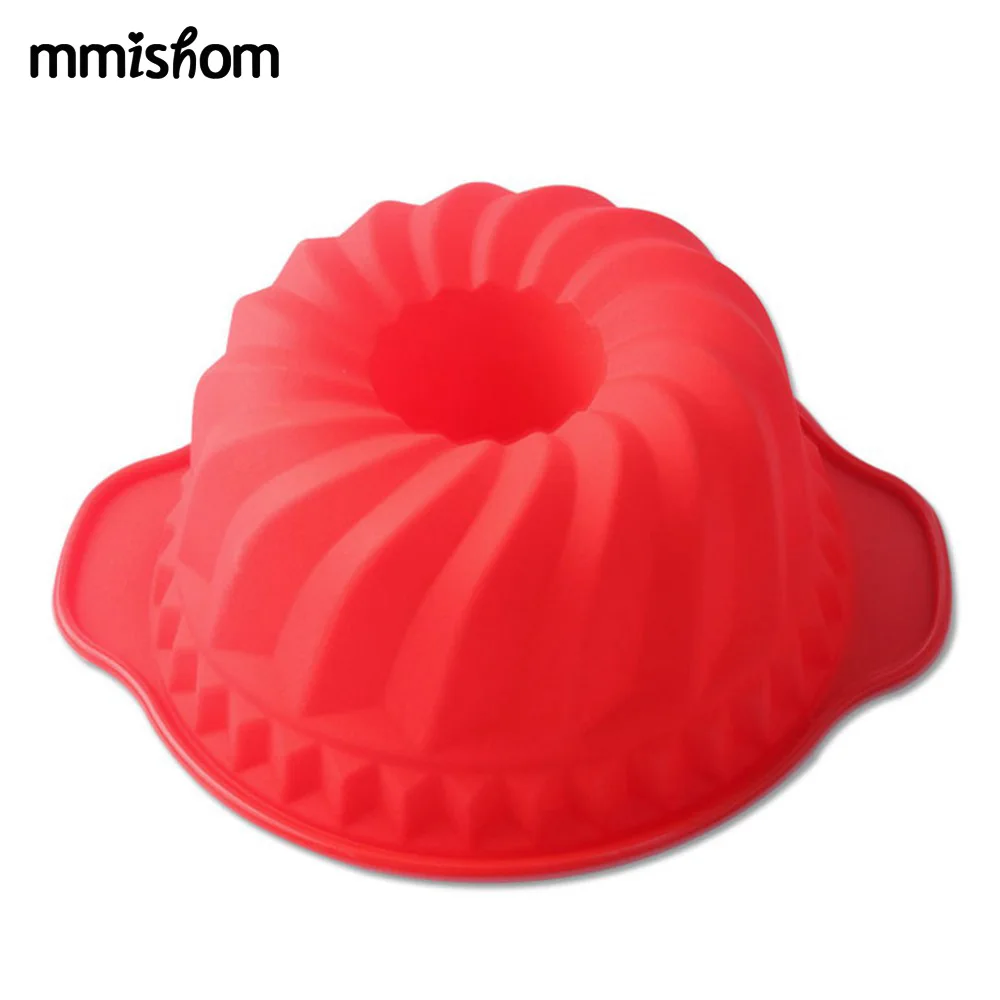1 шт. DIY силикон спирали торта силиконовые спиральный узор Bundt Пан Кухня Формы для