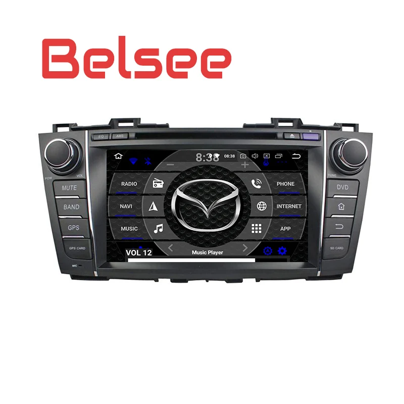 Автомагнитола Belsee для Mazda 5 2009-2013 Android 8 Восьмиядерный процессор GPS-навигация