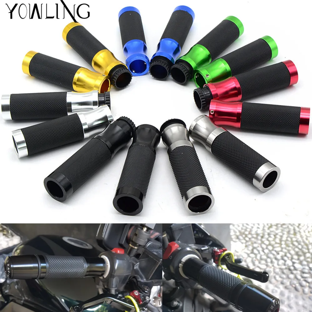 

/8''22 mm CNC motorcycle handlebar cap motocross handle bar grips ends for TMAX 530 500 R3 Z800 Honda kawasaki ER-6N Z650